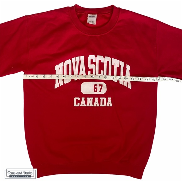 Nova Scotia Unisex Crew Neck Sweater Red - Picture 7 of 10